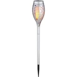 Luminaire Deco Globo Solar Led Argente, 12 Lumieres