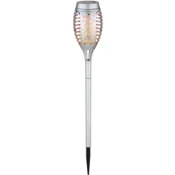 Luminaire Deco Globo Solar Led Argente, 12 Lumieres