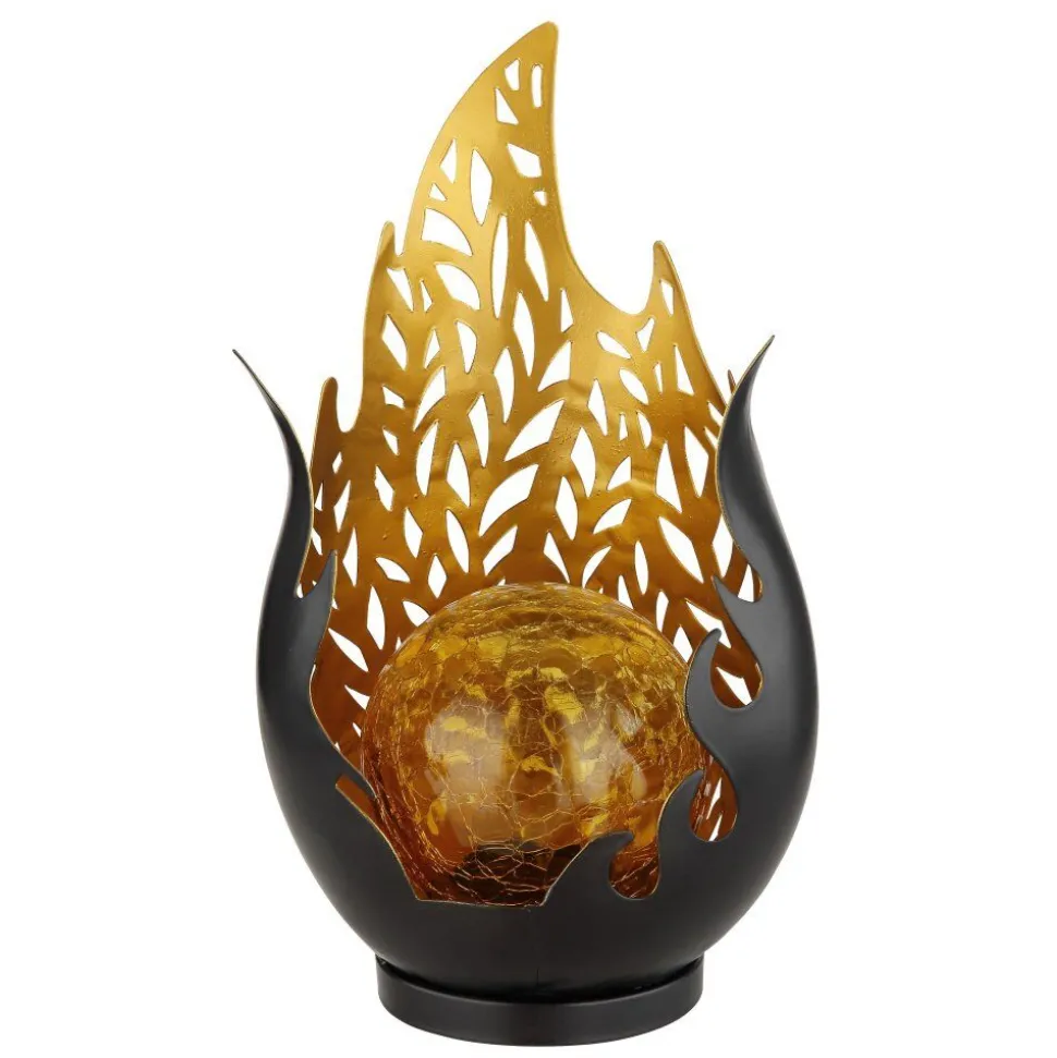 Luminaire Deco Globo Solar Led Or, Noir, 1 Lumiere