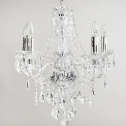 Lustre A 5 Lampes Transparent, 5 Lumieres