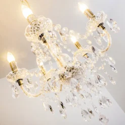 Lustre A 5 Lampes Transparent, 5 Lumieres