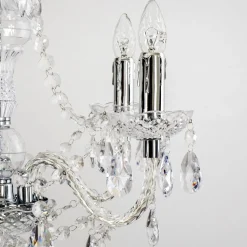Lustre A 5 Lampes Transparent, 5 Lumieres