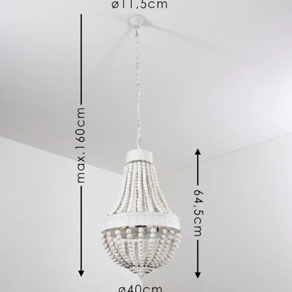 Lustre Ararat Blanc, 3 Lumieres
