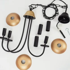 Lustre Cassague Noir, 3 Lumieres