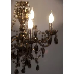 Lustre Delhi Noir, 5 Lumieres