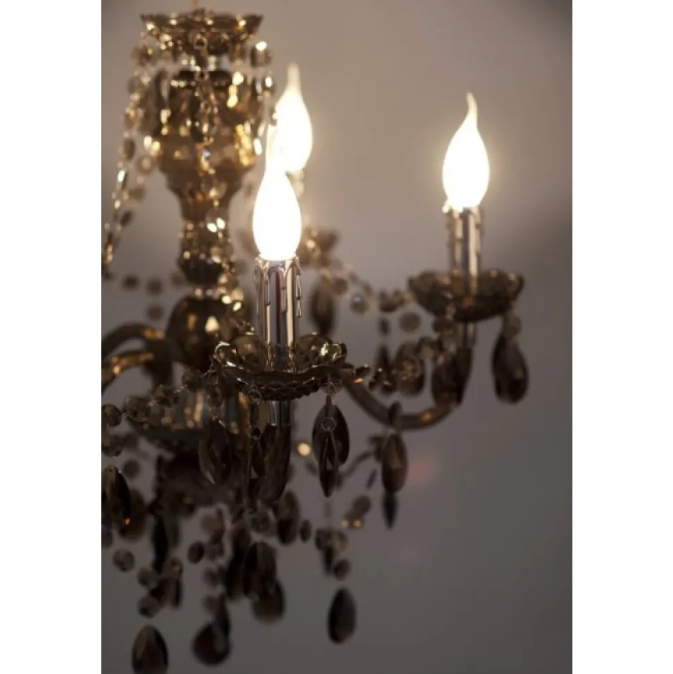 Lustre Delhi Noir, 5 Lumieres