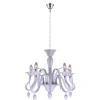 Lustre Globo Baya Chrome, Blanc, 5 Lumieres