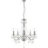 Lustre Globo Chrome, 5 Lumieres
