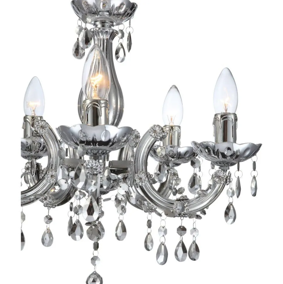 Lustre Globo Cuimbra Ii Chrome, 5 Lumieres