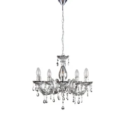 Lustre Globo Cuimbra Ii Chrome, 5 Lumieres