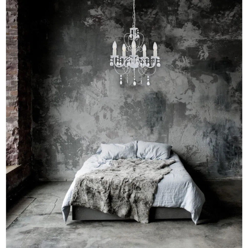 Lustre Globo Pinja Blanc, 5 Lumieres