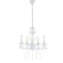 Lustre Globo Pinja Blanc, 5 Lumieres