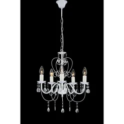 Lustre Globo Pinja Blanc, 5 Lumieres