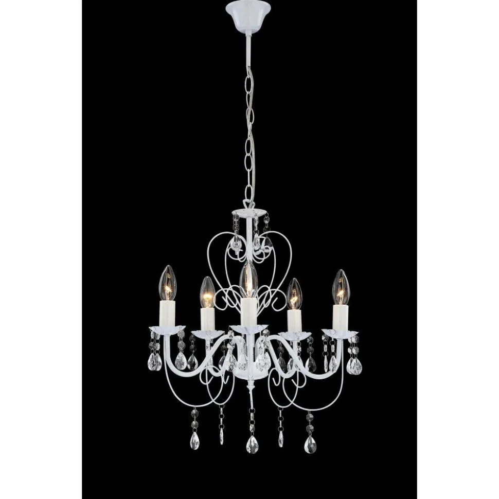 Lustre Globo Pinja Blanc, 5 Lumieres