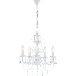 Lustre Globo Pinja Blanc, 5 Lumieres