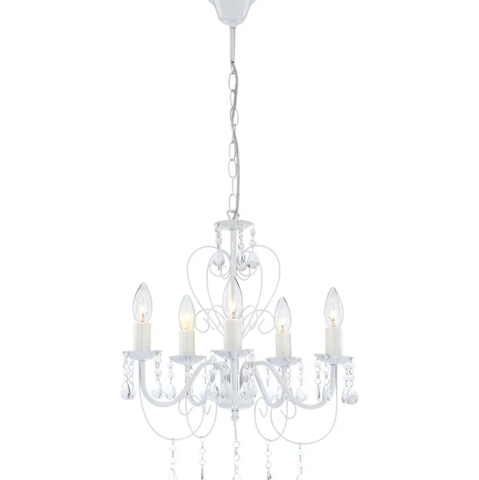 Lustre Globo Pinja Blanc, 5 Lumieres