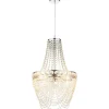 Lustre Globo Stromboli Chrome, Clair, 3 Lumieres