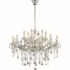 Lustre Ideal Lux Florian Chrome, 18 Lumieres