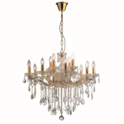 Lustre Ideal Lux Florian Or, 12 Lumieres