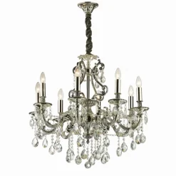 Lustre Ideal Lux Gioconda Argente, 8 Lumieres