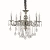 Lustre Ideal Lux Impero Sp6 Argente, 6 Lumieres