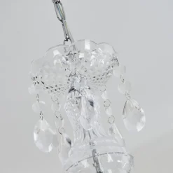 Lustre Malmback Chrome, Transparent, 6 Lumieres