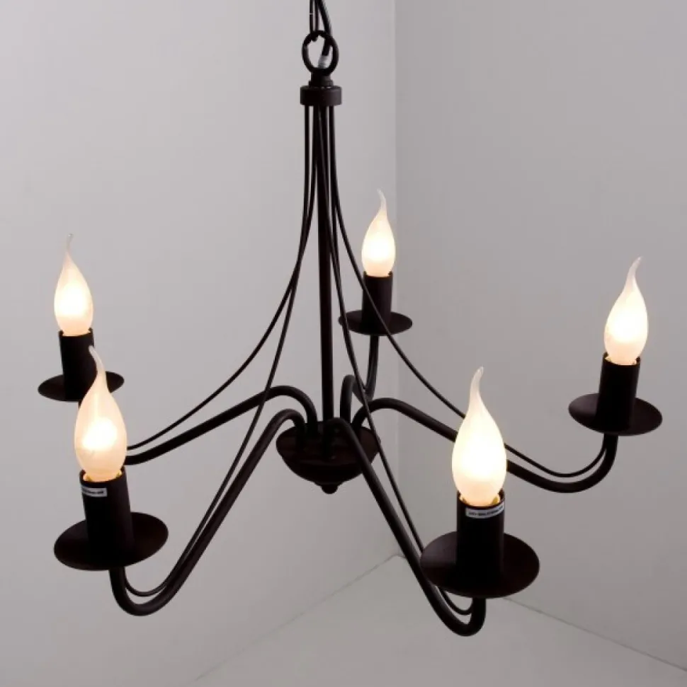 Lustre Reality Rouille, 5 Lumieres