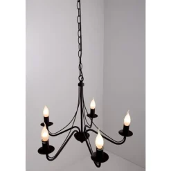 Lustre Reality Rouille, 5 Lumieres