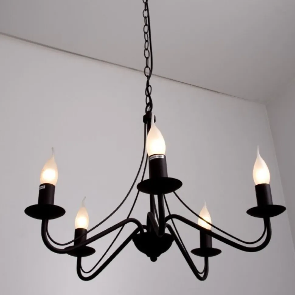 Lustre Reality Rouille, 5 Lumieres
