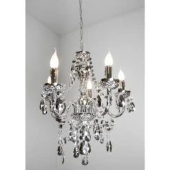 Lustre Reality Transparent, 5 Lumieres