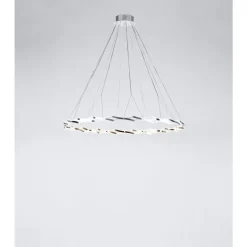 Lustre Serien Lighting Zoom Acier Inoxydable, 20 Lumieres