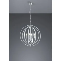 Lustre Trio Candela Aluminium, 4 Lumieres