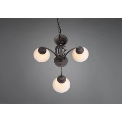 Lustre Trio-Leuchten Rustica Rouille, 3 Lumieres