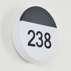 Numero D'Adresse Eclaire Eppeland Led Noir, 1 Lumiere