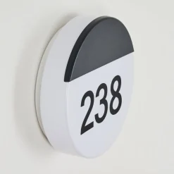 Numero D'Adresse Eclaire Eppeland Led Noir, 1 Lumiere