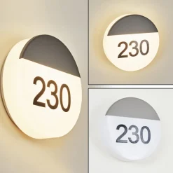 Numero D'Adresse Eclaire Eppeland Led Anthracite, 1 Lumiere