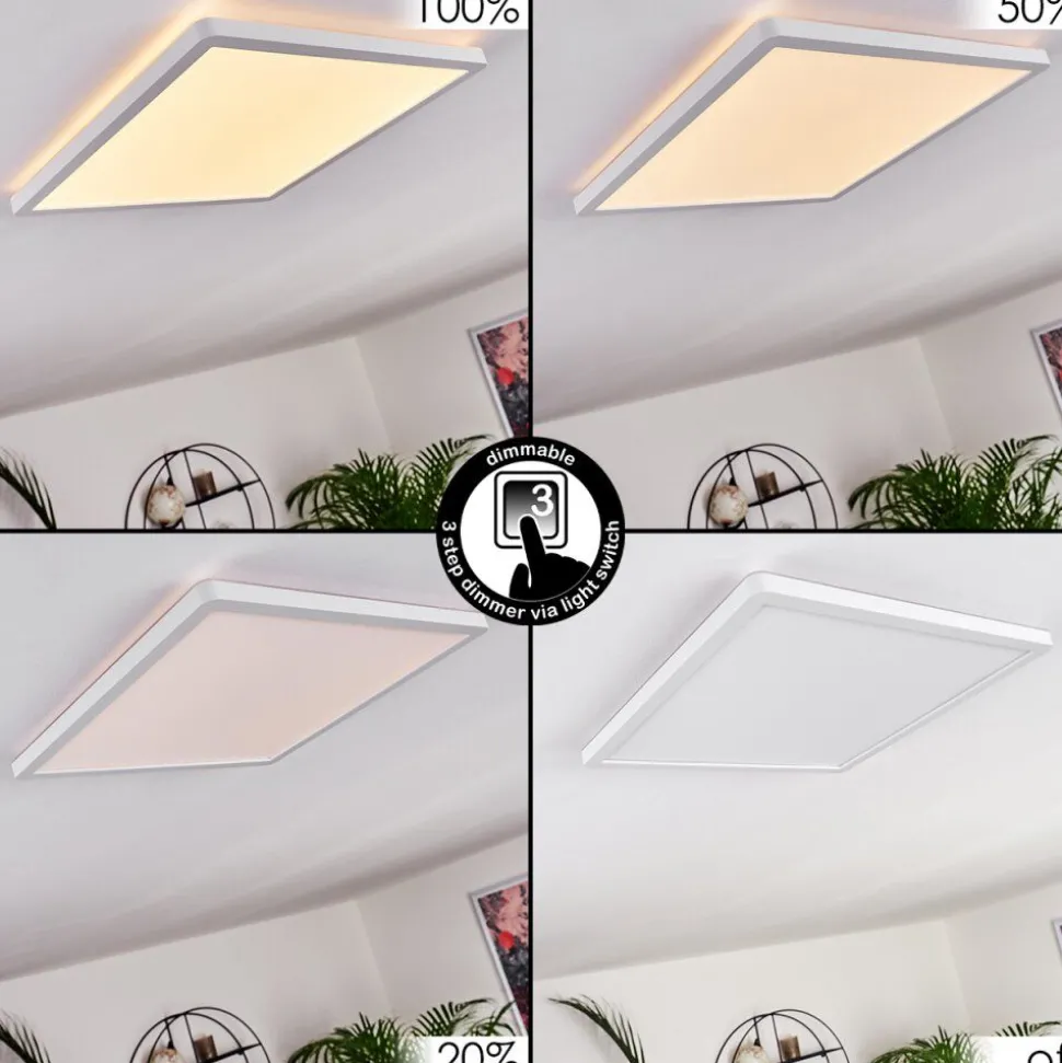 Panneau Led Boyero Blanc, 1 Lumiere