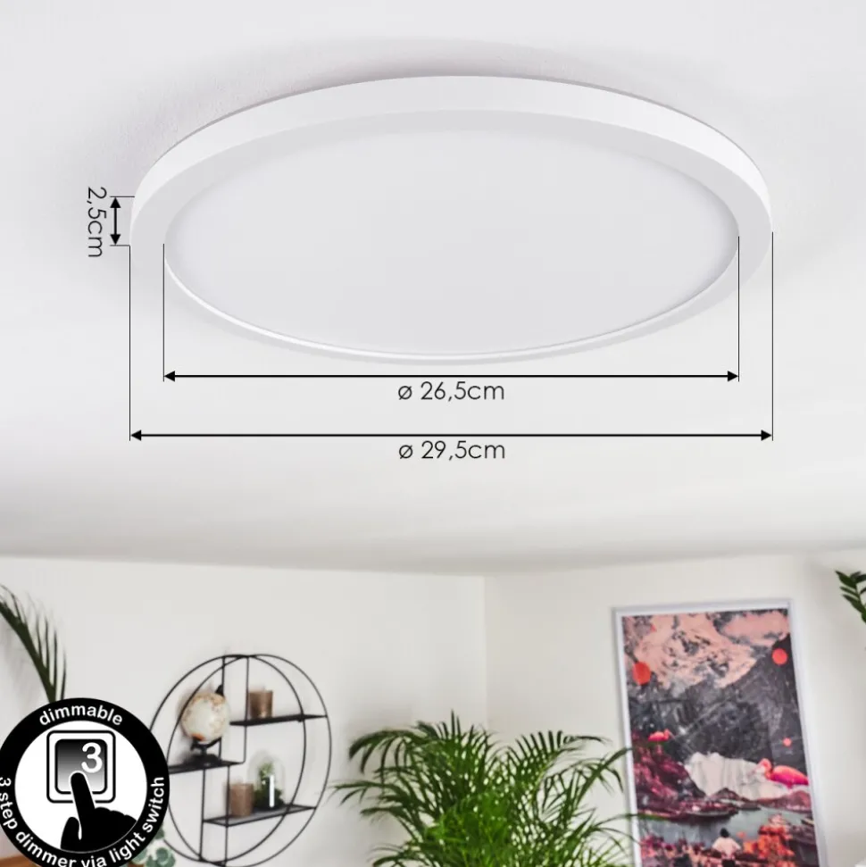 Panneau Led Boyero Blanc, 1 Lumiere