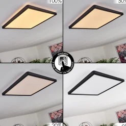 Panneau Led Boyero Noir, 1 Lumiere