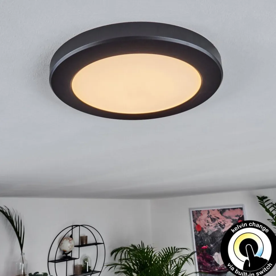 Panneau Led Canditas Noir, 1 Lumiere