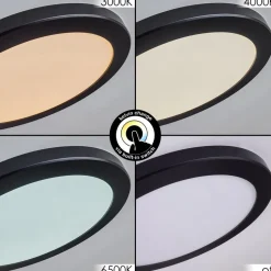 Panneau Led Canditas Noir, 1 Lumiere