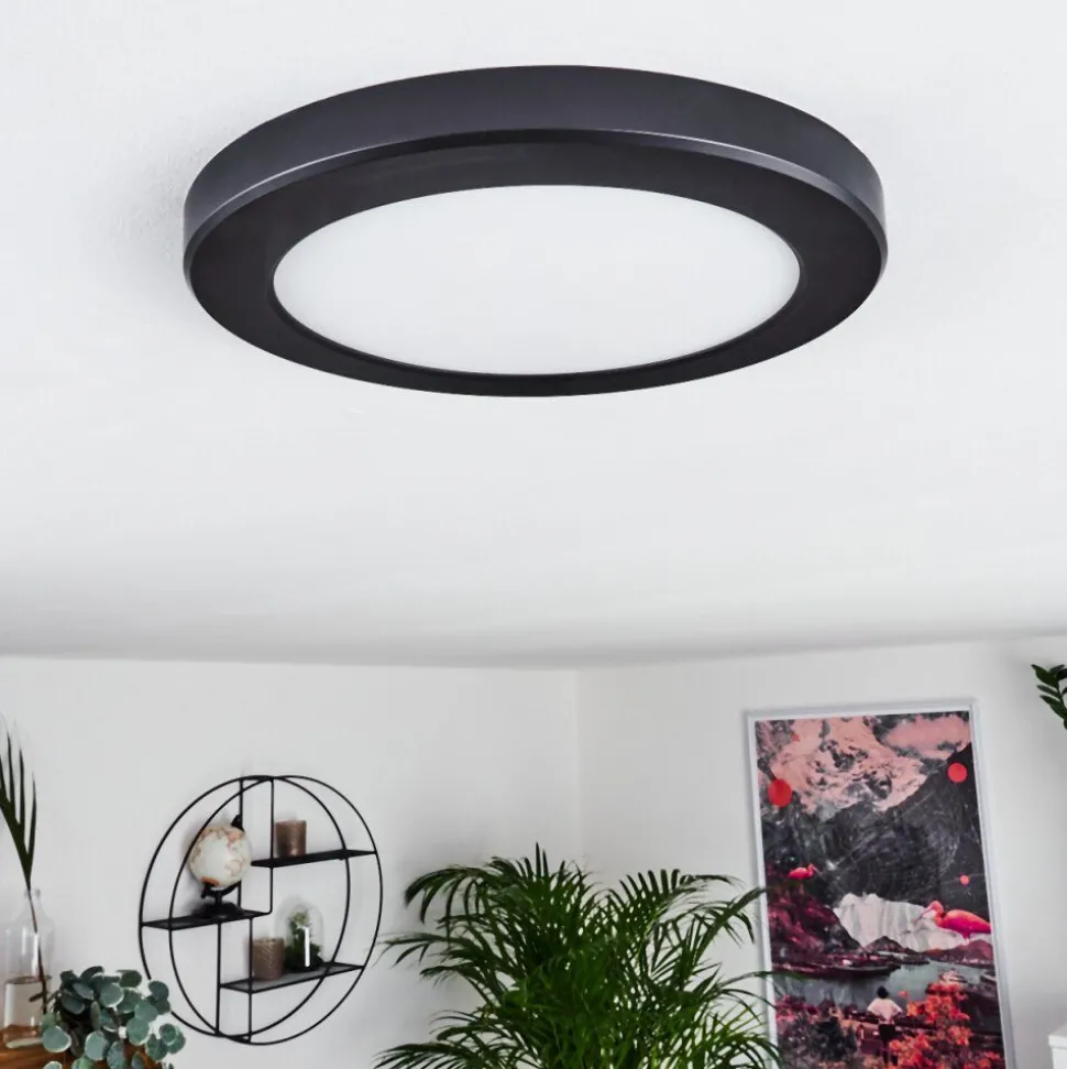Panneau Led Canditas Noir, 1 Lumiere