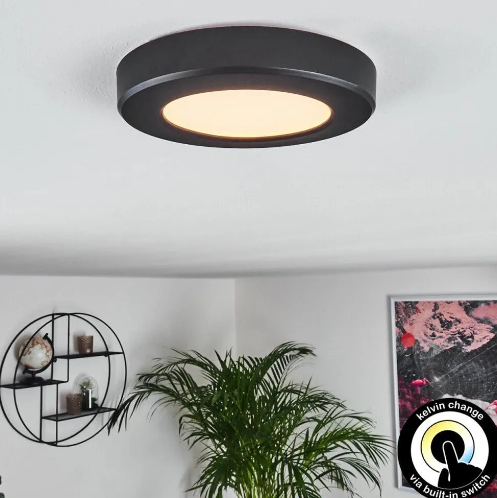 Panneau Led Canditas Noir, 1 Lumiere