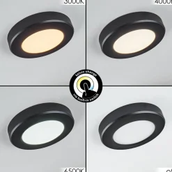 Panneau Led Canditas Noir, 1 Lumiere