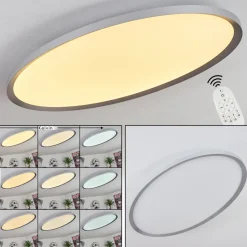 Panneau Led Kombito Argente, Blanc, 1 Lumiere, Telecommandes