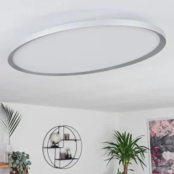 Panneau Led Kombito Argente, Blanc, 1 Lumiere, Telecommandes