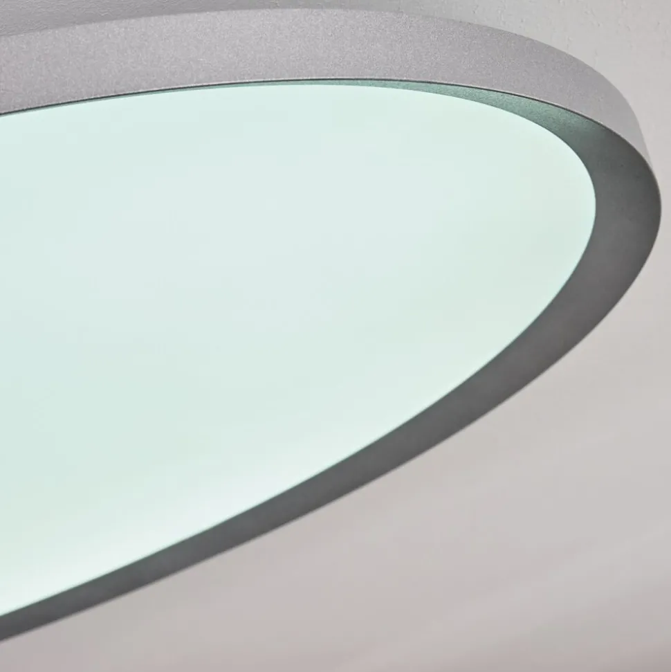 Panneau Led Kombito Argente, Blanc, 1 Lumiere, Telecommandes