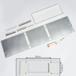 Panneau Led Pau Blanc, 1 Lumiere