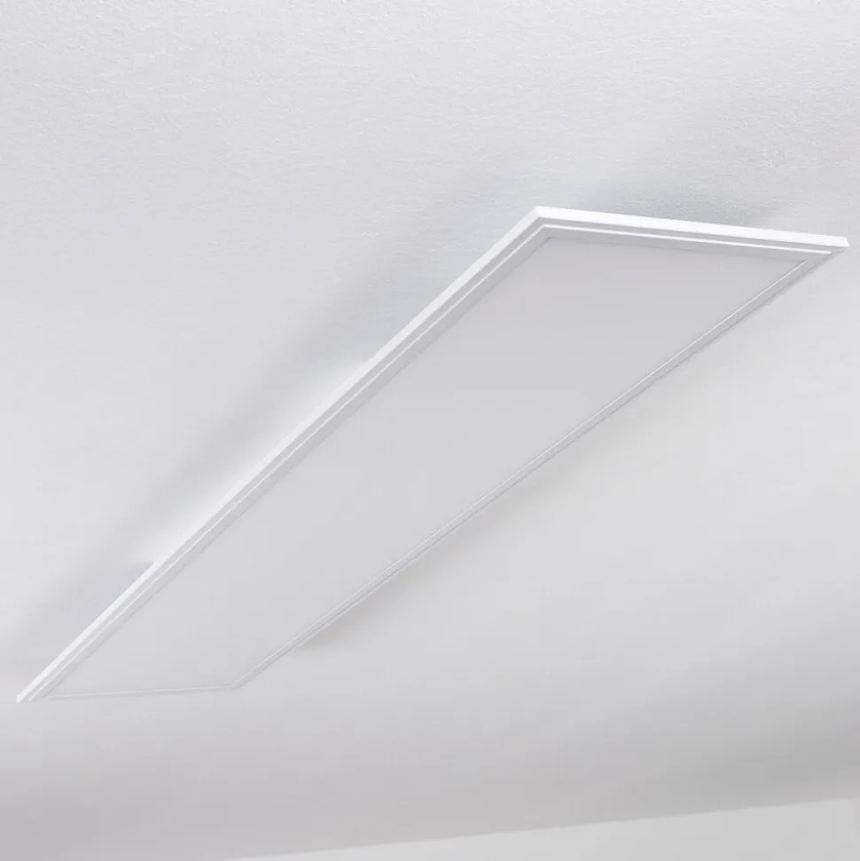 Panneau Led Pau Blanc, 1 Lumiere