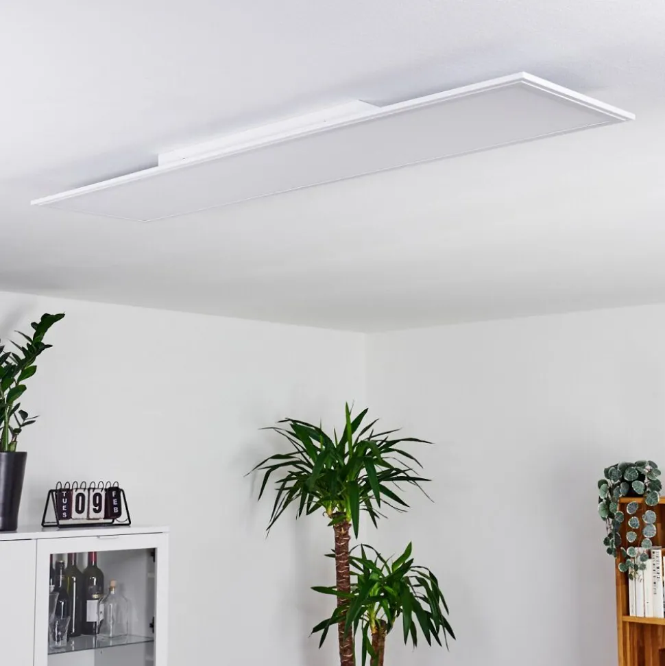 Panneau Led Pau Blanc, 1 Lumiere